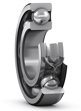 cut out of deep groove ball bearing - single product 